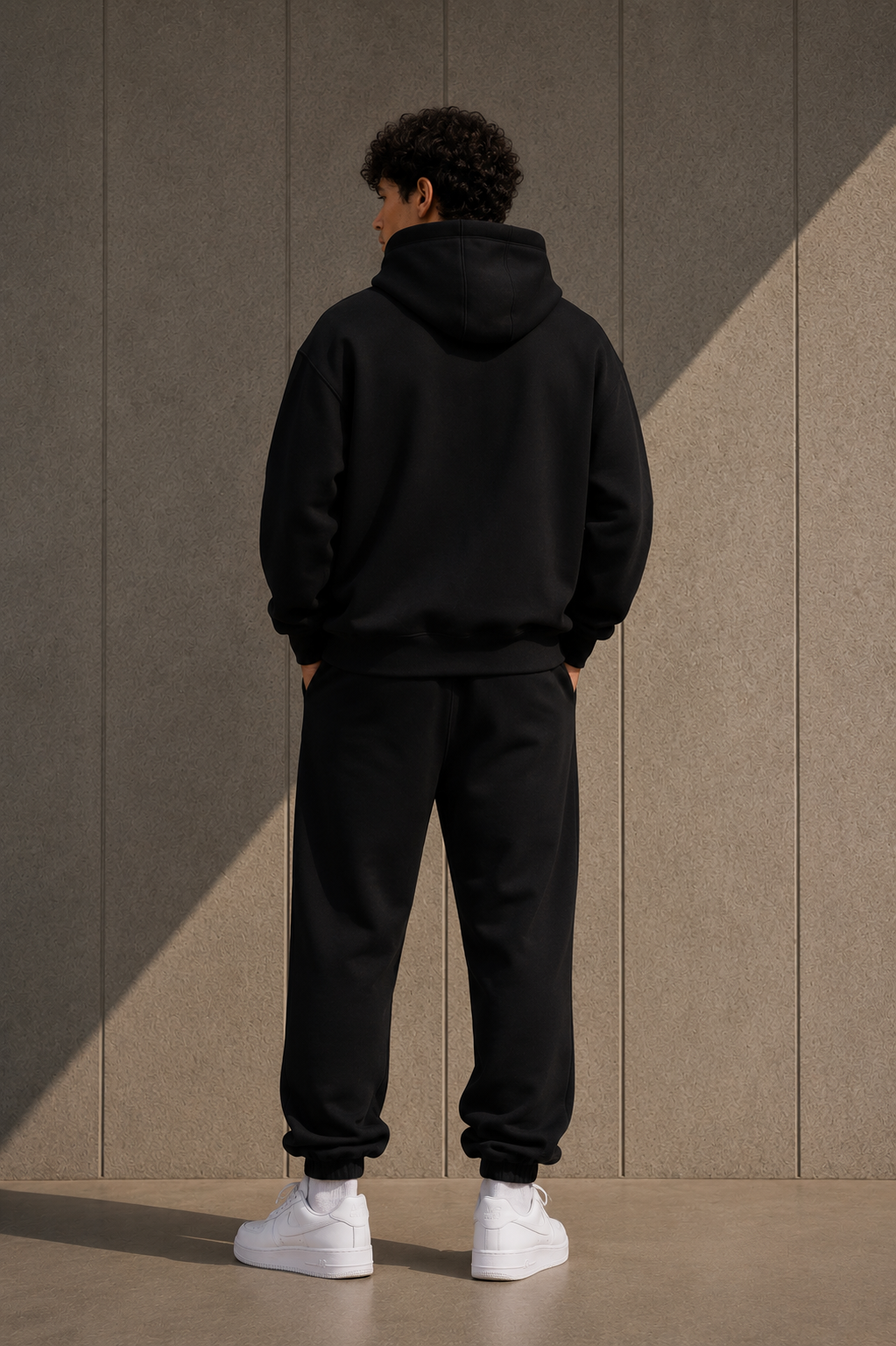MAHWO Black Oversized Hoodie