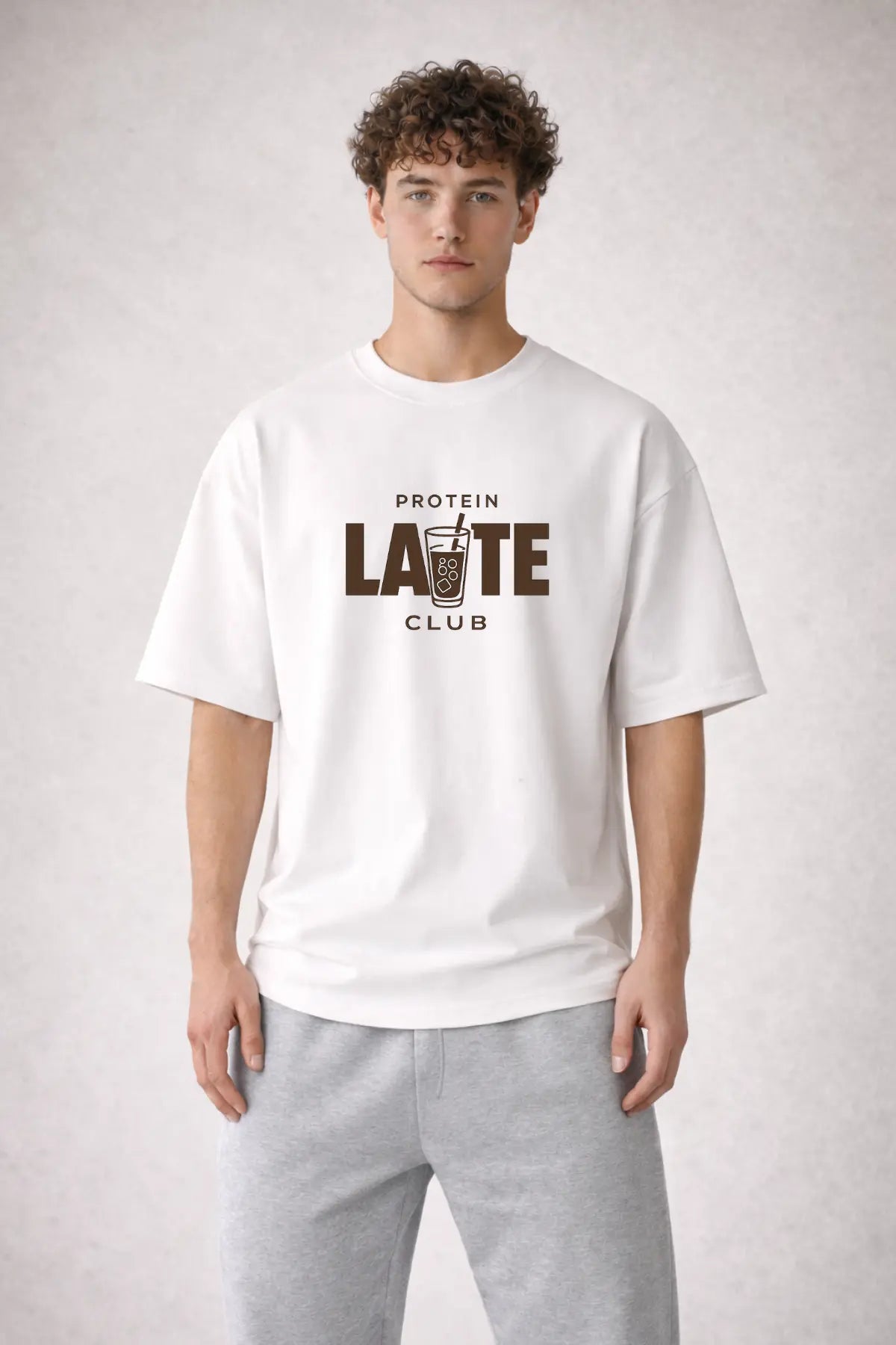 Protein Latte Club Oversized Shirt