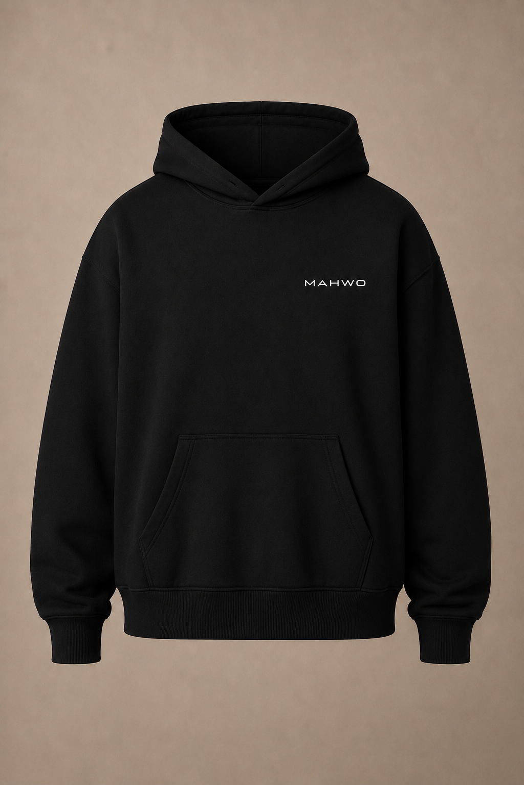 MAHWO Black Oversized Hoodie