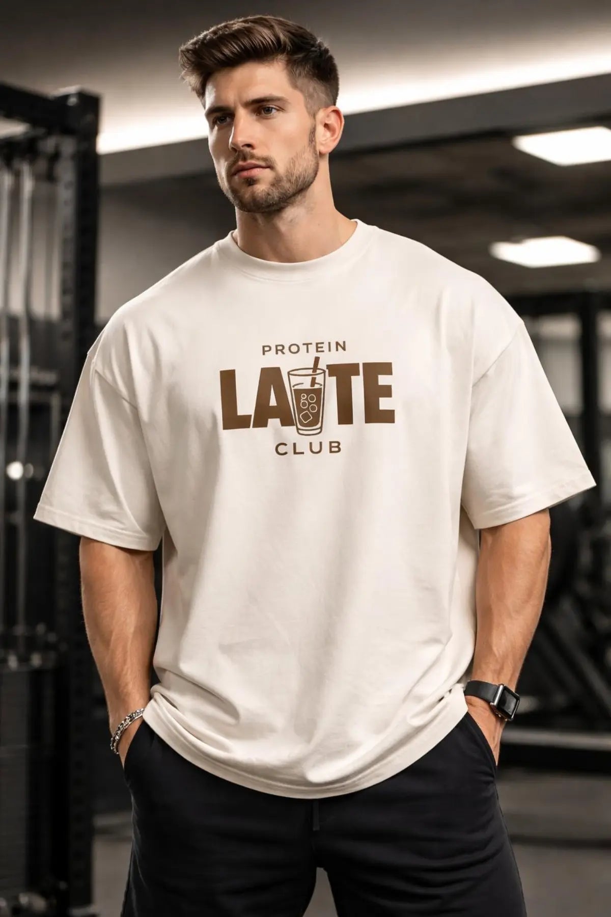 Protein Latte Club  Oversized Shirt