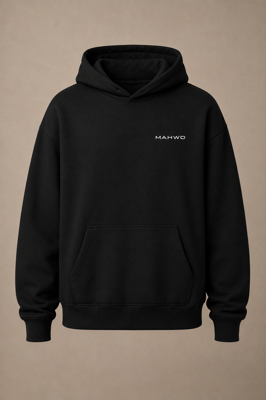 MAHWO Black Oversize Hoodie