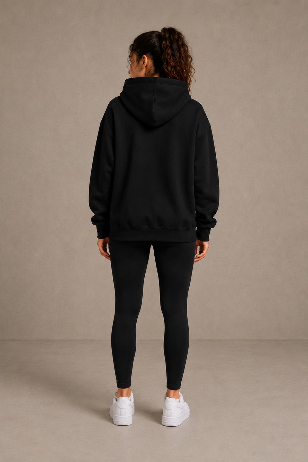MAHWO Black Oversized Hoodie